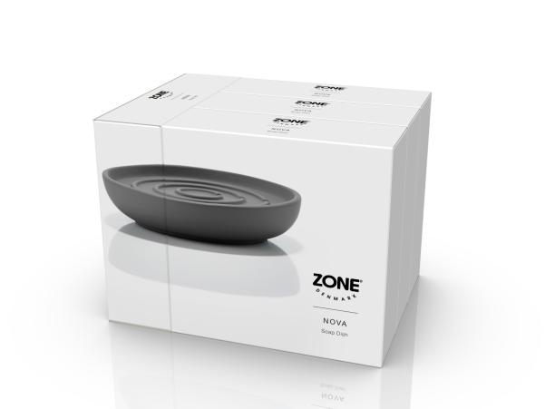 BITZ Zone Nova Soap Dish Dia. 11 X 2 5 Cm Grey