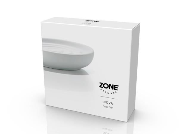BITZ Zone Nova Soap Dish Dia. 11 X 2 5 Cm White