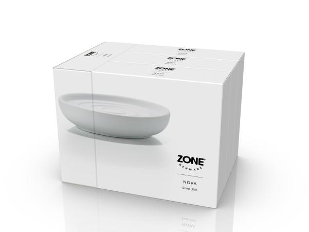 BITZ Zone Nova Soap Dish Dia. 11 X 2 5 Cm White