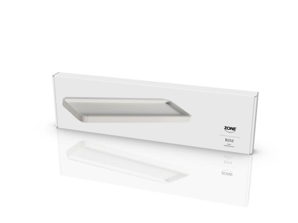 BITZ Zone Rim Shelf 44 X 11 X 2.5 Cm White