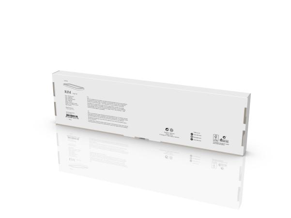 BITZ Zone Rim Shelf 44 X 11 X 2.5 Cm White