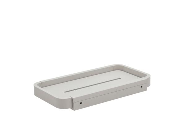 BITZ Zone Rim Showershelf 22 X 11.4 X 2 Cm White