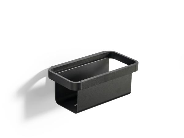 BITZ Zone Rim Showershelf 22 x 11.4 x 9 cm Black