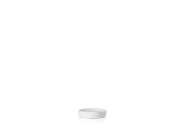 BITZ Zone Rim Soap dish Dia 10.8 x 2.3 cm White