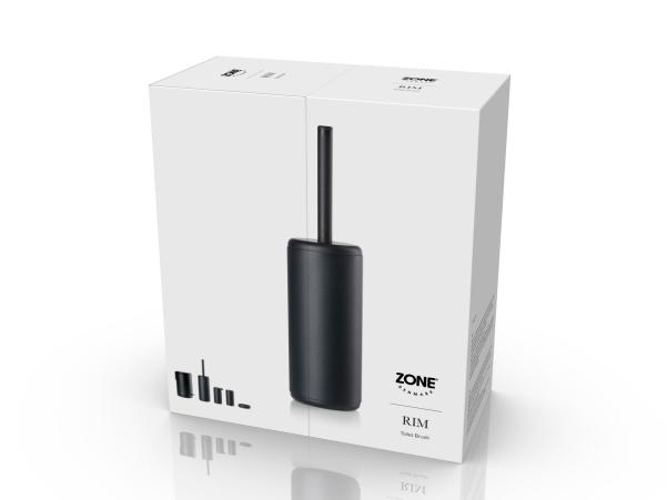 BITZ Zone Rim Toilet Brush Dia 10 X 38.2 Cm Black