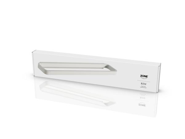 BITZ Zone Rim Towel Rail 44 X 7.5 X 2.5 Cm White