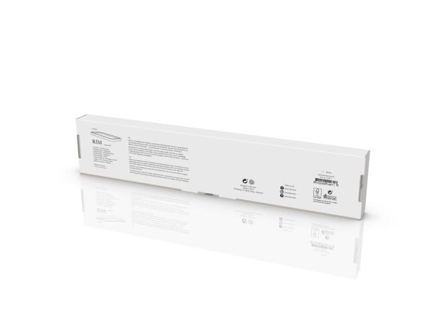 BITZ Zone Rim Towel Rail 44 X 7.5 X 2.5 Cm White