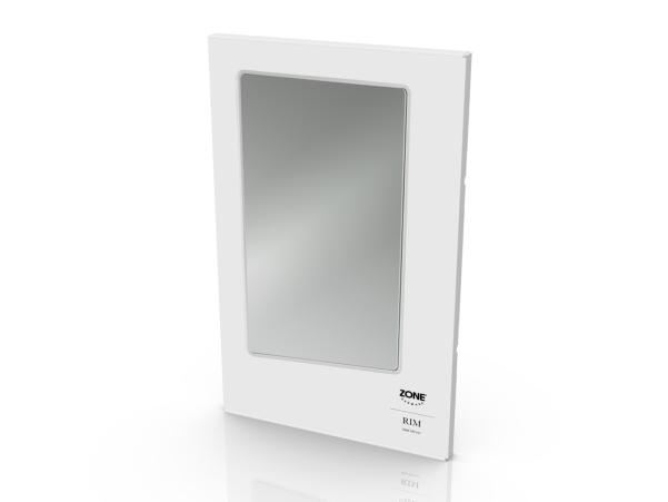 BITZ Zone Rim Wall Mirror 70 X 44 X 2.5 Cm White