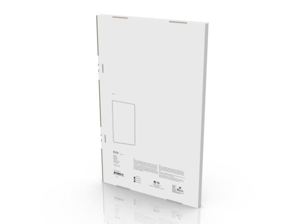 BITZ Zone Rim Wall Mirror 70 X 44 X 2.5 Cm White