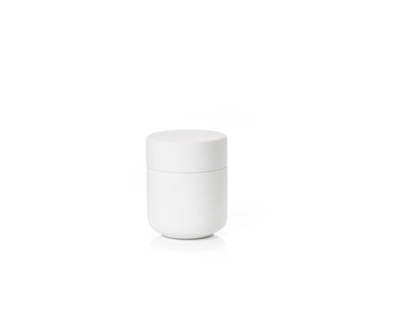 BITZ Zone Ume Jar with lid Dia 8.3 x 10.3 cm White