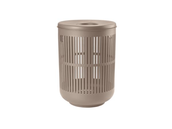BITZ Zone Ume Laundry Basket Dia 40 x 54 cm Taupe