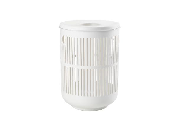 BITZ Zone Ume Laundry Basket Dia 40 x 54 cm White