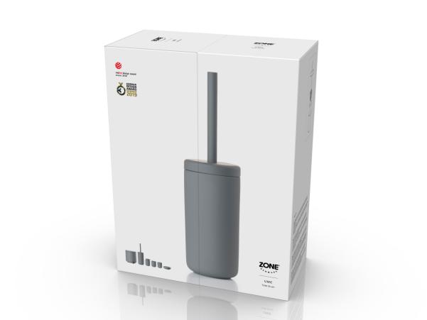BITZ Zone Ume Toilet Brush Dia. 10 X 38 7 Cm Grey
