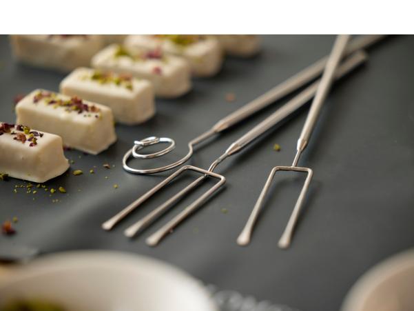 BITZ Blomsterbergs Chocolate Dipping Tool Set 3 Pcs Steel