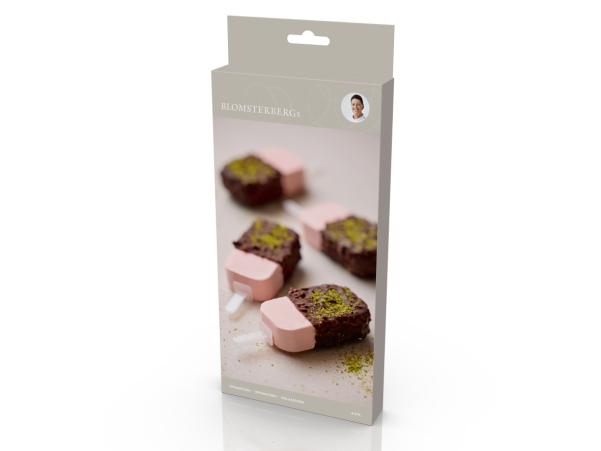 BITZ Blomsterbergs Classic Popsicle Mould With 4 Pcs Latte