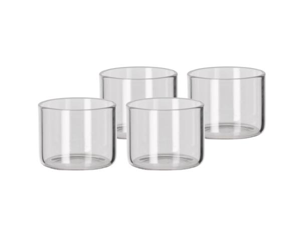 BITZ Blomsterbergs Dessert glass Dia 8 x 6 cm 4 pcs Clear