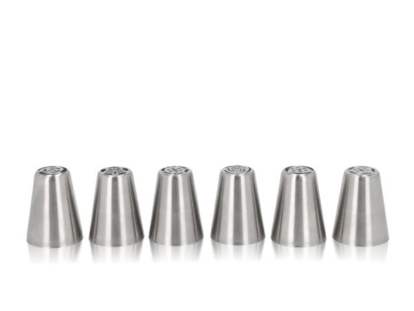 BITZ Blomsterbergs Flower Icing tip set 6 pcs Steel