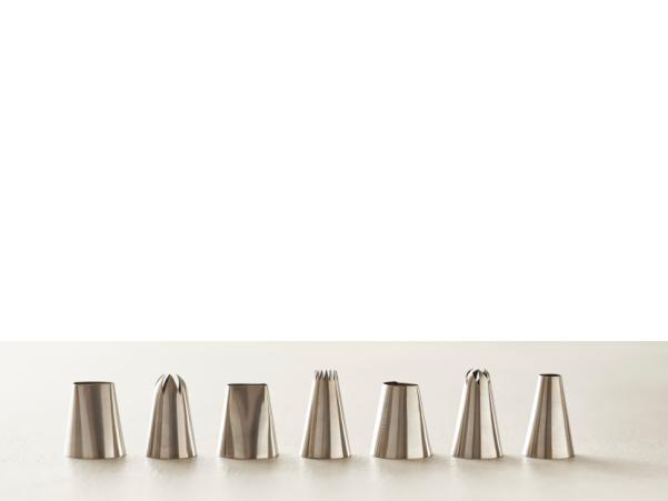 BITZ Blomsterbergs Icing Tip Set In Storage Tin 7 Pcs