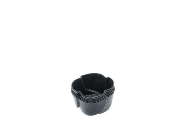 BITZ Blomsterbergs Rose Muffin Mould Dia. 7 X 3.5 Cm 6 Pcs Grey