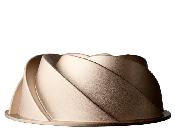BITZ Blomsterbergs Swirl Bundt Pan Dia 24 X 9 Cm Rose Gold