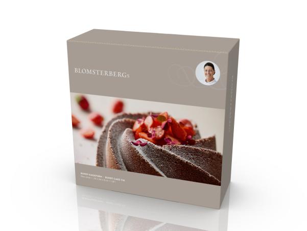 BITZ Blomsterbergs Swirl Bundt Pan Dia 24 X 9 Cm Rose Gold