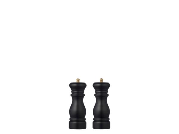BITZ By Tareq Taylor Himalaya Salt and pepper grinder set Dia 5.8 x 16.5 cm Black