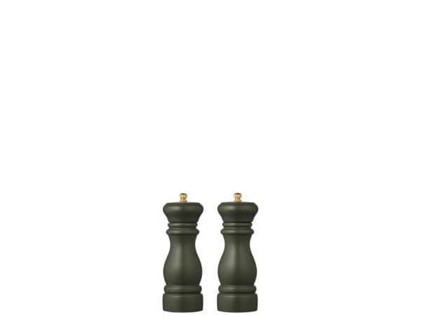 BITZ By Tareq Taylor Himalaya Salt and pepper grinder set Dia 5.8 x 16.5 cm Forest green