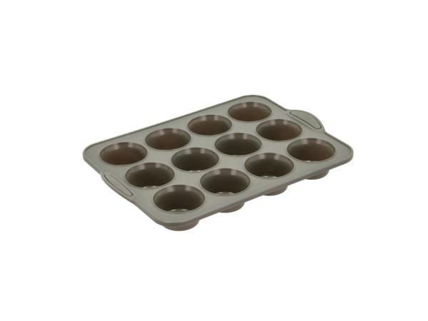 BITZ By Tareq Taylor Pecan Muffin Pan For 12 Pcs. 33 X 24 X 4.3 Cm Forest Green