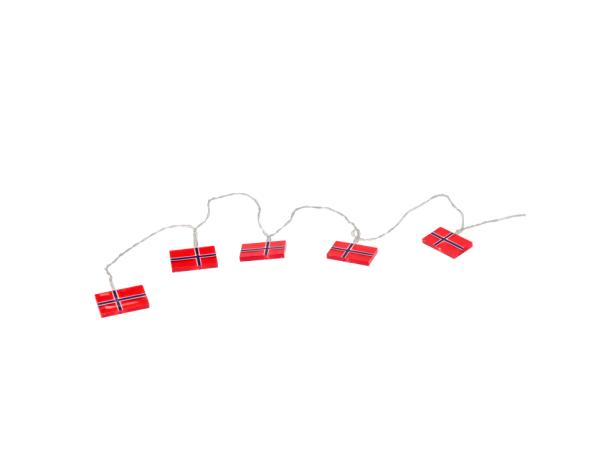 BITZ Celebrate LED String Lights Norweg Flags X 230 Cm Red/Blue