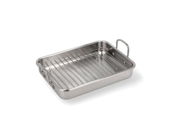 BITZ Funktion Endurance Roasting Pan W/rack 35 X 26 X 6 Cm Steel