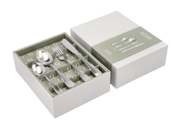 BITZ Gense Attaché Cutlery Set 16 Parts Matte Steel
