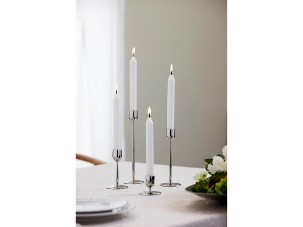 BITZ Gense Dorotea Candlestick Dia 7 X 23 5 Cm Polished Steel