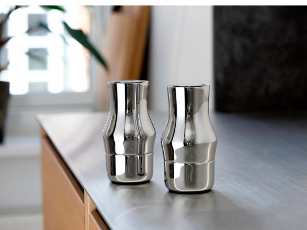 BITZ Gense Dorotea Salt And Pepper Mill Set Dia 7 31 X 14 Cm Polished Steel