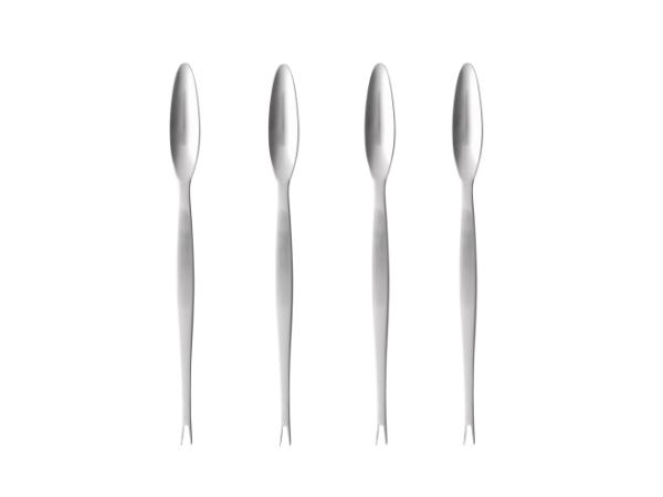 BITZ Gense Focus Steel Lobster fork 20.6 cm 4 pcs Matte steel