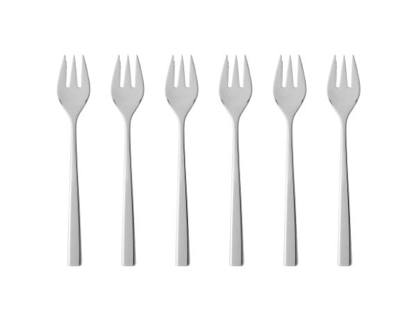 BITZ Gense Fuga Cake fork 15 5 cm 6 pcs Matte/Polished steel