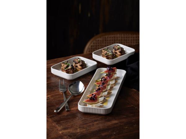 BITZ Gense Fuga Serving Fork 22 5 Cm Matte/Polished Steel