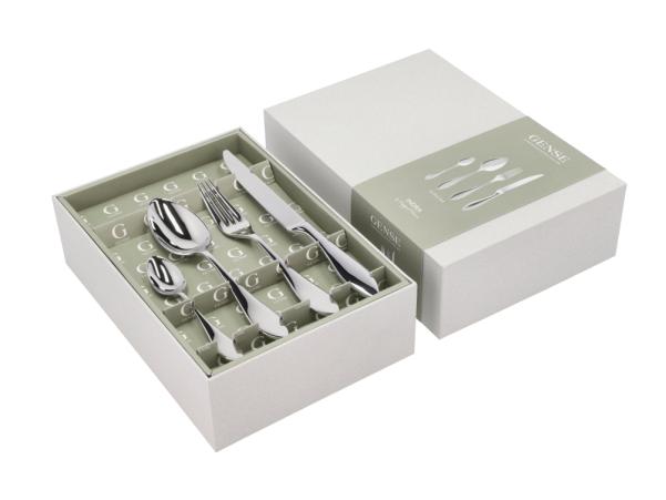 BITZ Gense Indra Cutlery Set 16 Parts Polished Steel