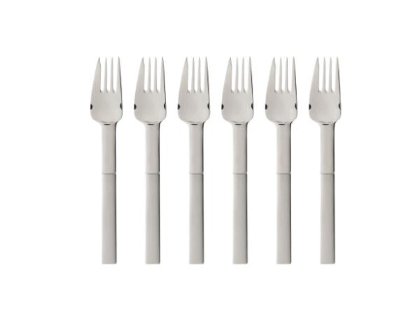 BITZ Gense Nobel Cake fork 15 2 cm 6 pcs Matte/Polished steel
