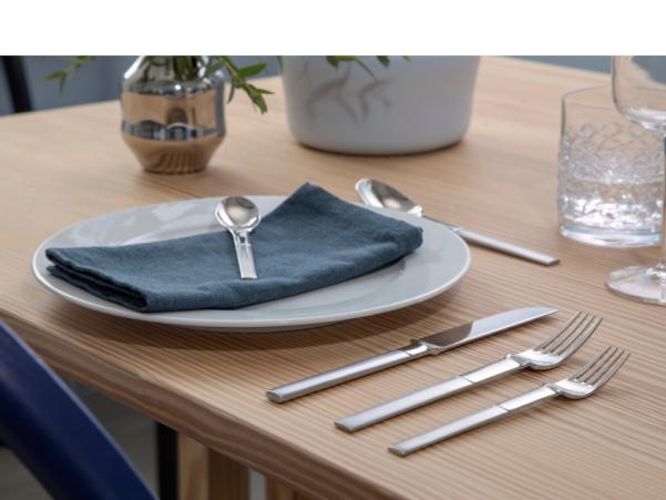 BITZ Gense Nobel Lunch Fork 16 6 Cm Matte/Polished Steel