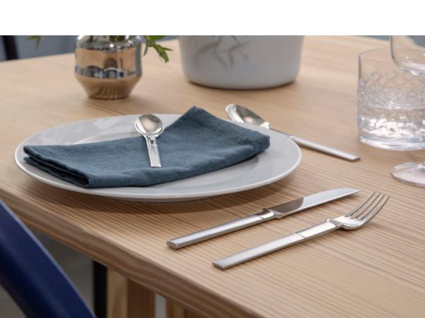 BITZ Gense Nobel Table Fork 19 2 Cm Matte/Polished Steel