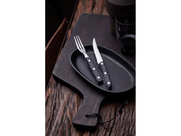 BITZ Gense Old Farmer Black Steak Fork 19 7 Cm Black/Steel