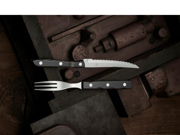 BITZ Gense Old Farmer Classic Steak Fork 19 7 Cm Wood/Steel