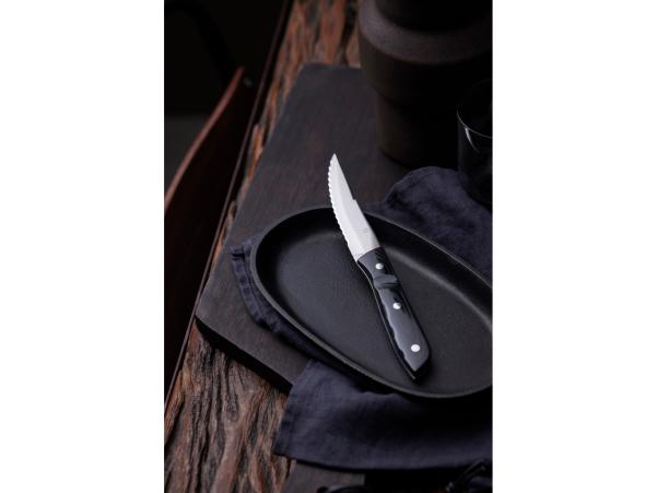 BITZ Gense Old Farmer Micarta Steak Knife XL 23 5 Cm Black/Steel