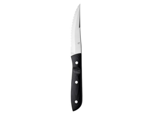 BITZ Gense Old Farmer Micarta Steak knife XL 23 5 cm Black/Steel