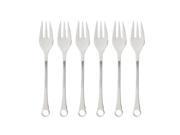 BITZ Gense Pantry Cake Fork 16 Cm 6 Pcs Matte/Polished Steel