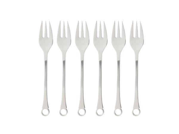 BITZ Gense Pantry Cake Fork 16 Cm 6 Pcs Matte/Polished Steel