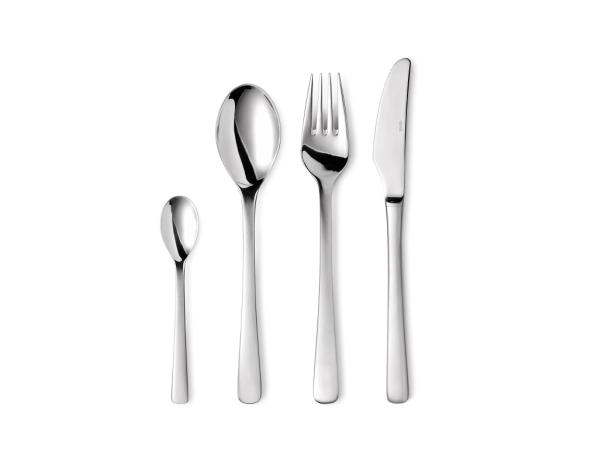 BITZ Gense Steel Line Cutlery Set 16 Parts Polished Steel