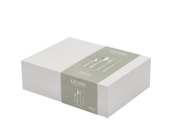 BITZ Gense Steel Line Cutlery Set 16 Parts Polished Steel
