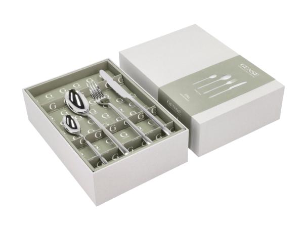 BITZ Gense Still Cutlery Set 16 Parts Matte/Polished Steel