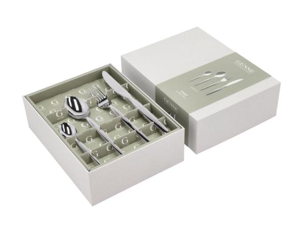 BITZ Gense Twist Cutlery Set 16 Parts Polished Steel